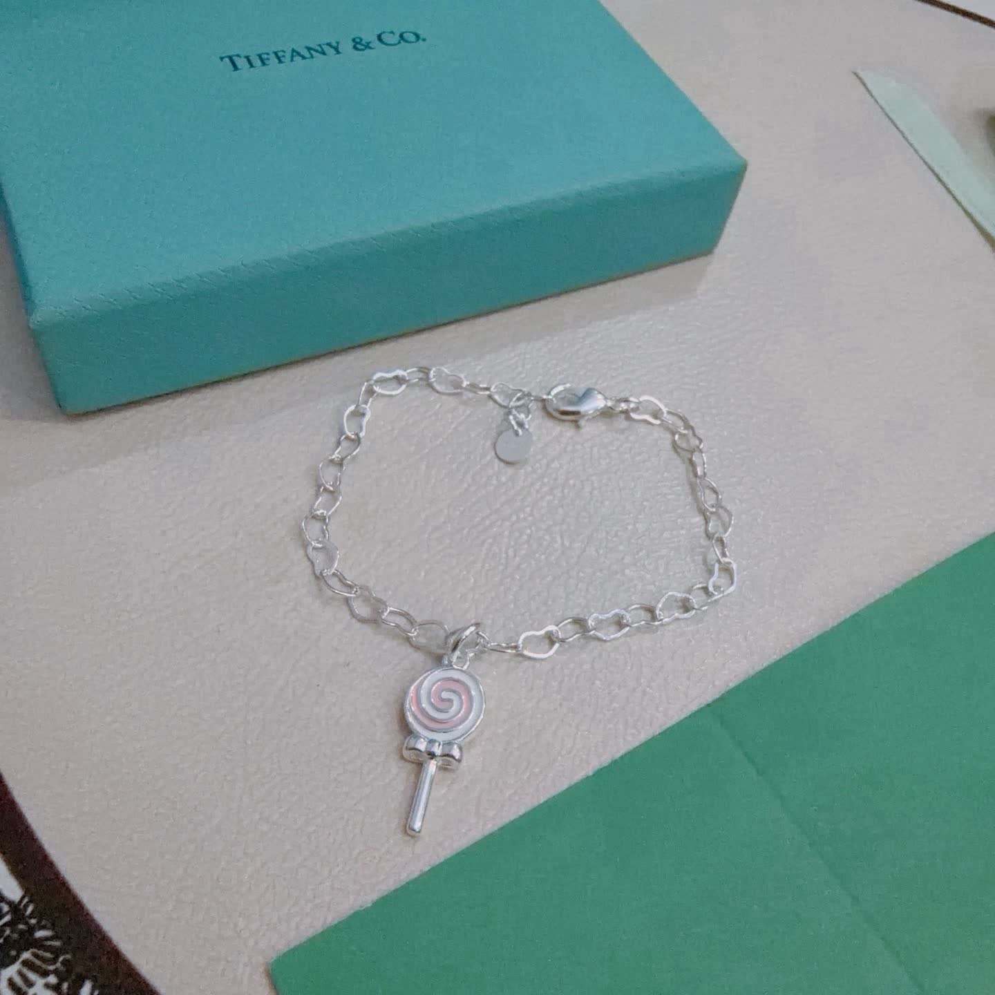 Tiffany & Co. Silver Lollipop Charm Bracelet